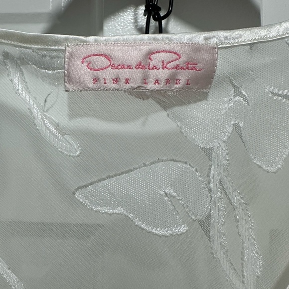 Oscar de la Renta White Satin Slip Dress size Small - Picture 3 of 4